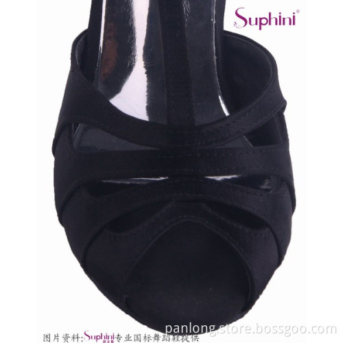Suphini Salsa Dance Shoes Black Latin Dance Shoes